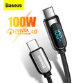 Baseus Display Fast Charging Data Cable USB to Type-C 100W 1 METER Urban Gadgetss