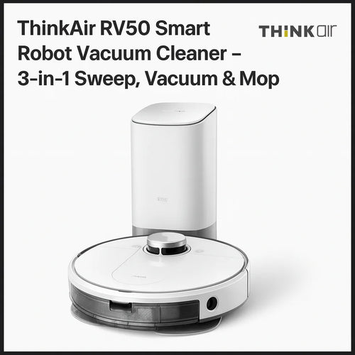 ThinkAir RV50 WiFi Robot Vacuum – Ultra Slim, Low Noise & Powerful Cleaning Urban Gadgetss