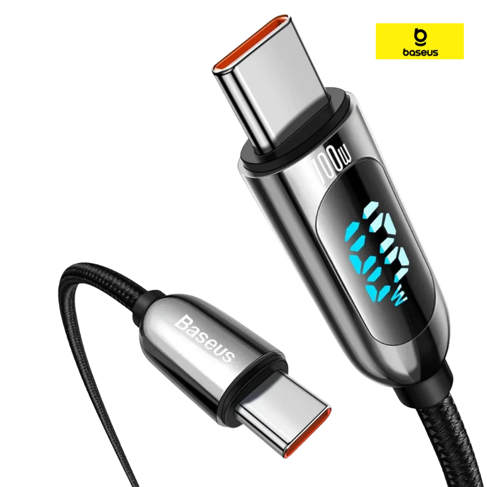 Baseus Display Fast Charging Data Cable USB to Type-C 100W 1 METER Urban Gadgetss