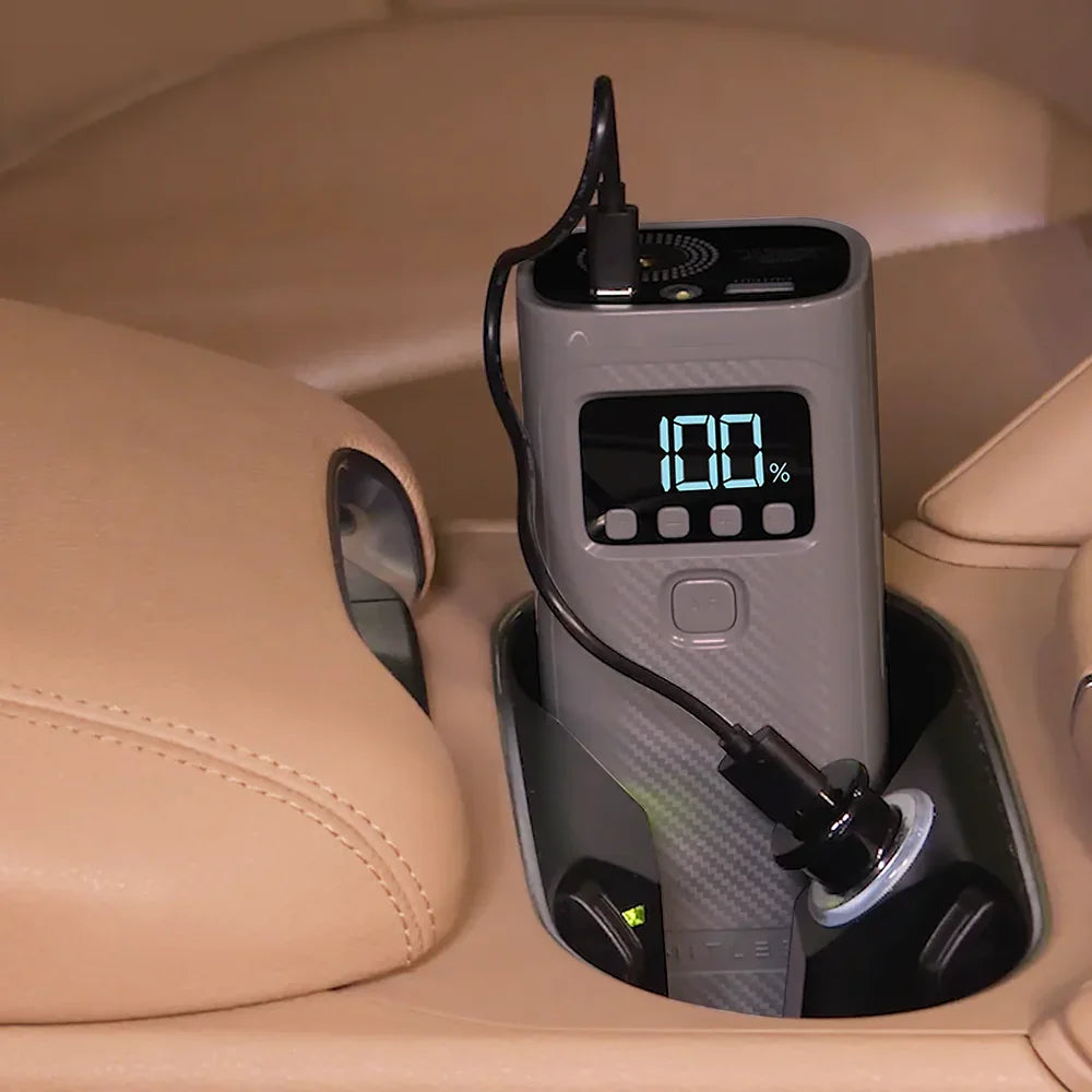 Limitless tyre Inflator, AirPro Portable Air Compressor, Power Bank, and Flashlight Urban Gadgetss