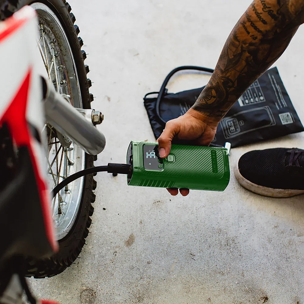 Limitless tyre Inflator, AirPro Portable Air Compressor, Power Bank, and Flashlight Urban Gadgetss