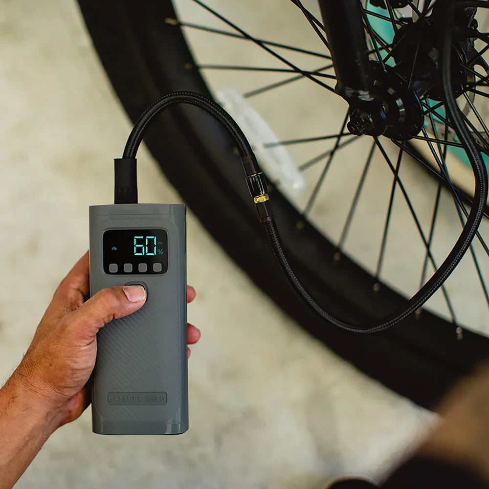 Limitless tyre Inflator, AirPro Portable Air Compressor, Power Bank, and Flashlight Urban Gadgetss